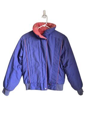 MOUNTAIN GOAT by WHITE STAG Women's L Puffer Snow Ski Jacket Sky Blue Vtg 90's